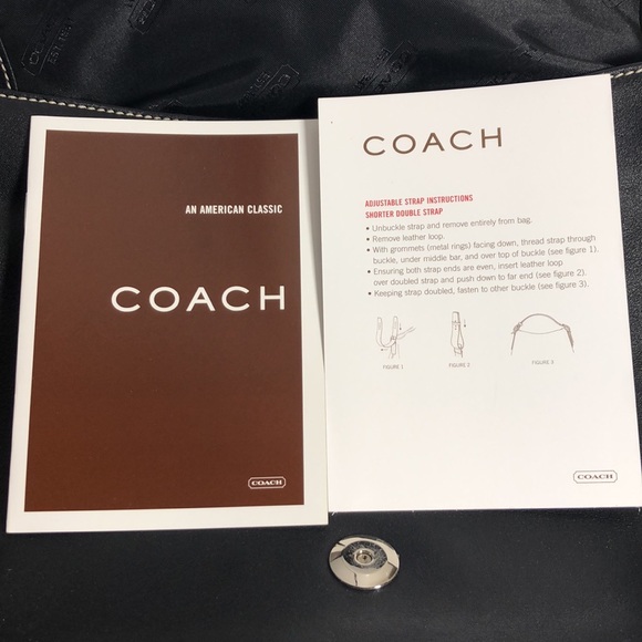 Coach leather shoulder bag with adjustable strap - Picture 8 of 8